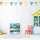 Relaxdays Kinderregal Tiere Motiv 74 x 62 x 31,5 cm mehrfarbig