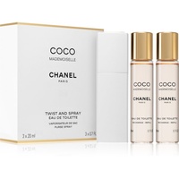 Chanel Coco Mademoiselle Eau de Toilette refillable 20 ml + Nachfüllung 2 x 20 ml Geschenkset