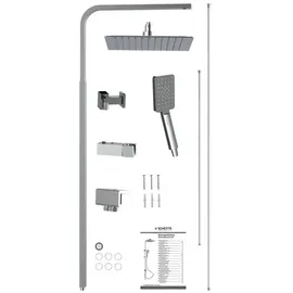 Schütte Silver Rain mit Regendusche,