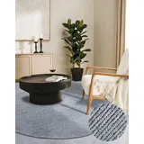 Villeroy & Boch Francois silber, Ø:200cm, Wolle, Teppiche, in rund, oval, Läufer, handgewebt, Wolle, Wohnzimmer, Schlafzimmer