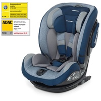 Foppapedretti IsoPlus IsoFix und DualFix Gruppe 1/2/3, 9-36 kg, für Kinder von 9 Monaten bis 12 Jahren, Blau (Sky)