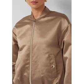 s.Oliver Gefütterter Blouson aus Satin mit Gummizug und Pattentaschen - 38
