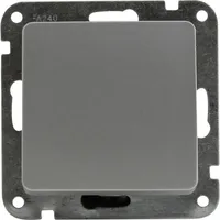 Unitec - Taster Genua silber Schalter