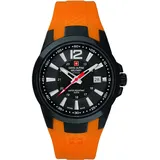 Swiss Alpine Military by Grovana Herren-Armbanduhr Orange 10ATM 7058.1879, Sportlich