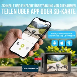 strex Action Cam 5K 50MP Touchscreen Schwarz