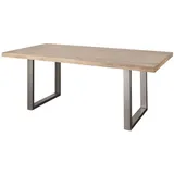 Massivmoebel24 Mango 160 x 90 x 76 cm weiß