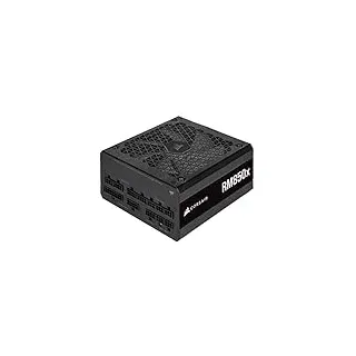 Corsair RM850x 80 Plus Gold Vollmodulares 850Watt ATX-Netzteil 135mm-Lüfter mit Magnetschwebelager, Umfassende Kompatibilität, Japanische Kondensatoren, Extrem Schnelles Aufwachen EU