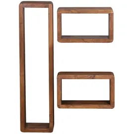 Wohnling Wandregal Boha 80 x 20 x 15 cm Braun