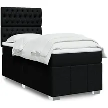 vidaXL Boxspringbett 140 x 200 cm Schwarz