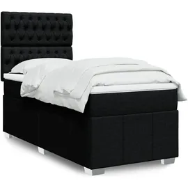 vidaXL Boxspringbett 140 x 200 cm Schwarz