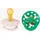 Bibs Studio Colour Polka Schnuller 2er-Pack, Latex Größe 2, Petal/Cactus