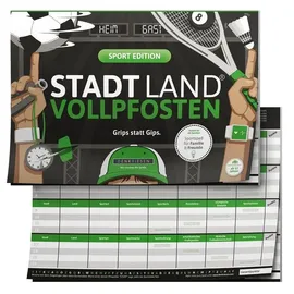 Denkriesen Stadt Land Vollpfosten - Sport Edition "Grips statt Gips"
