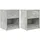 vidaXL Nachtschrank 2 Stk. 40 x 34 x 50 cm Betongrau