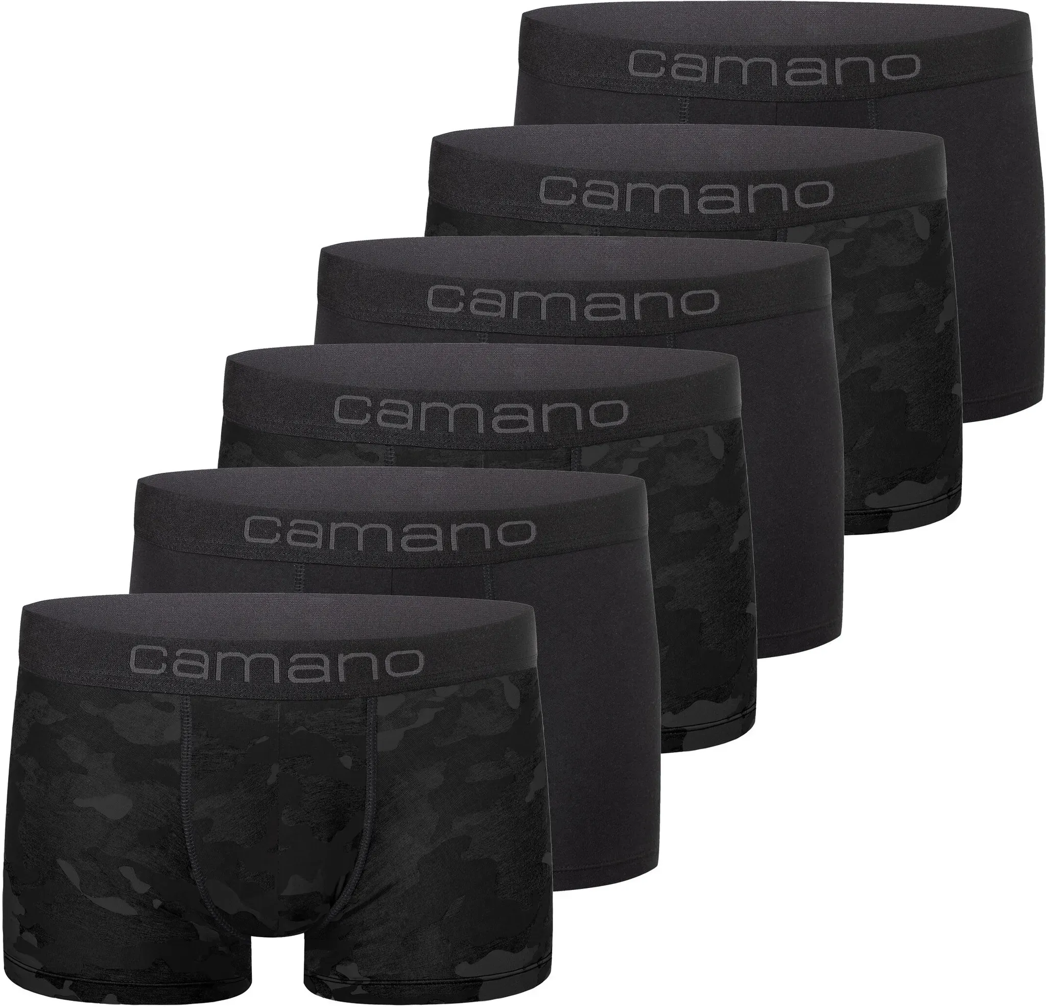 Trunk CAMANO Gr. XL, schwarz (black mi) Herren Unterhosen mit elastischem Logobund