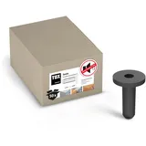TOX Tox, Schallschutzdübel 14x56 mit Kragen - schallabsorbierende Dübel, schwarz - 50 Stück