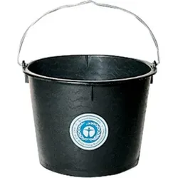 Baueimer Polyeth.-Regen. hohe Form, schwarz 10 l