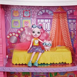 Enchantimals Mattel Enchantimals Stadthaus & Café Spielset mit Puppe & Tierfreund, Zubehör
