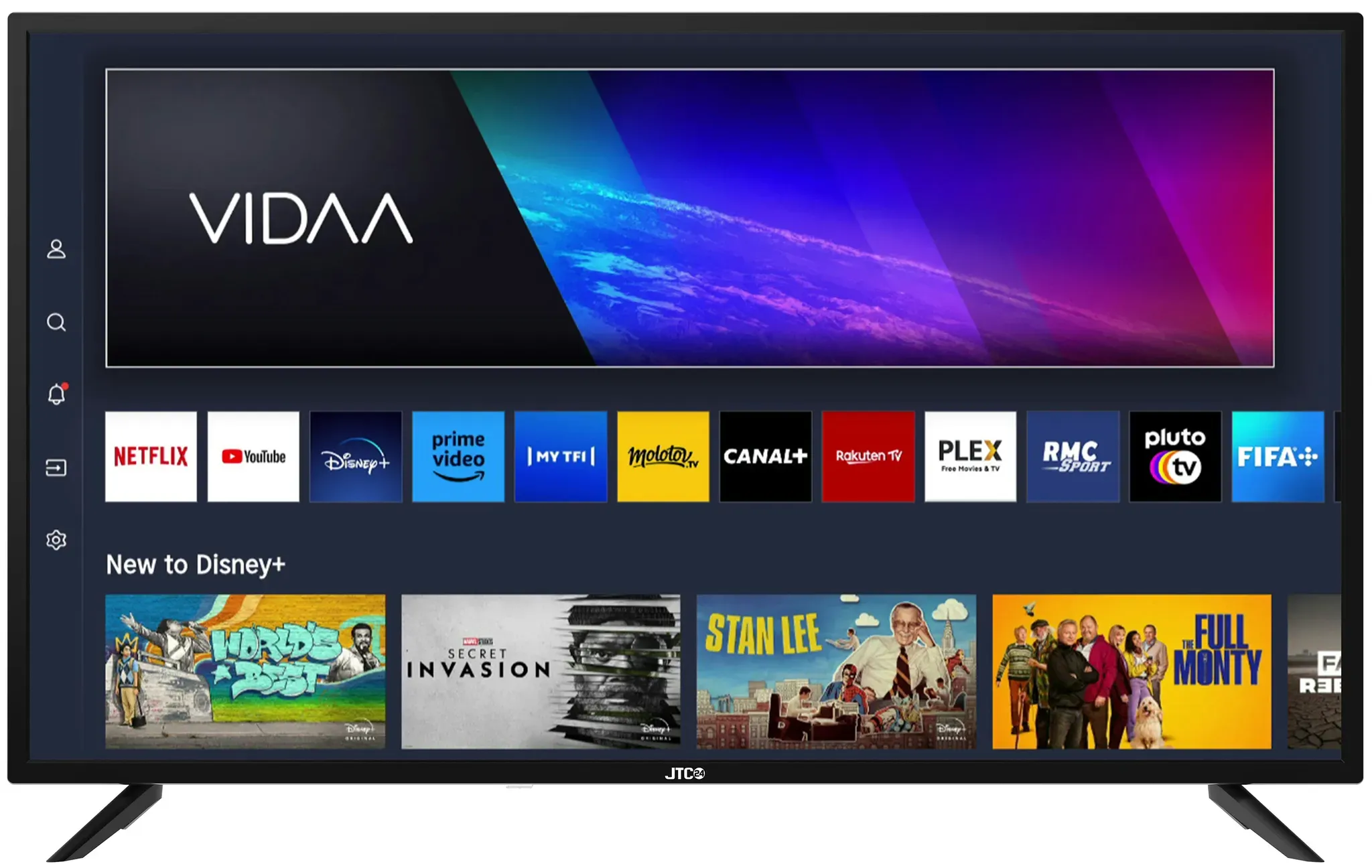 40" Full HD Smart TV/Fernseher JTCS40F39401SL, VIDAA, Triple Tuner