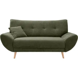 Home Affaire 2-Sitzer HOME AFFAIRE "Basta", grün, B:174cm H:82cm T:87cm, 100% Polyester, Sofas