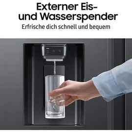 Samsung RS70F65KDFEF Side-by-Side (640 l, 1780 mm hoch, Schwarz)