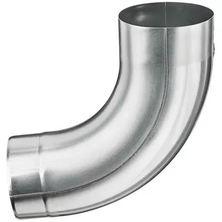 Grömo Grömo, Rohrverbindungstechnik, Zink-Rohrbogen 85Grad, 100mm, mit Einzug (Winkelverbindung)