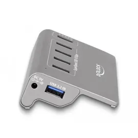 DeLock USB 10 Gbps Hub mit 4 USB Typ-A Ports + 1 Schnellladeport