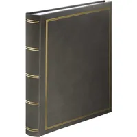 Hama Super Jumbo Fotoalbum London 34x35 80 weiße Seiten, grau 7158