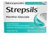 Strepsils Menthe Glaciale - Traitement Antiseptique du Mal de Gorge À partir 6 ans Comprimé(S) Sucer 24 pc(s)