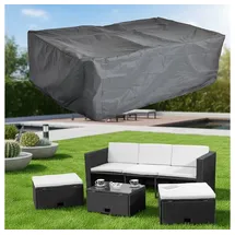MuCoLa Gartenmöbel-Schutzhülle 247 x 130 x 108 cm Schwarz