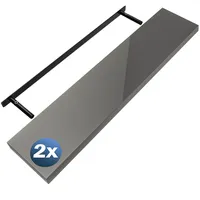 CASARIA Wandregal 110 x 3,8 x 23 cm Grau