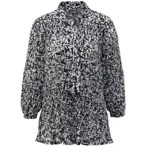 GOLDNER Feinplissee-Bluse mit Schluppe schwarz S