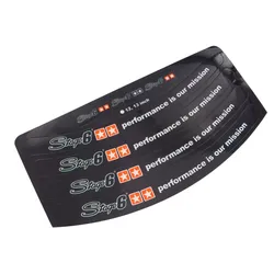Felgenrandaufkleber Stage6, 12 / 13 Zoll Felge, schwarz