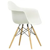 Vitra Eames Plastic Armchair DAW Stuhl Küchenstuhl Designerstuhl Esche Sitz weiß