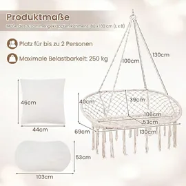 Fantask Hängesessel Boho Beige