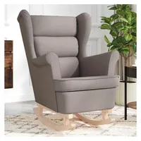 vidaXL Schaukelsessel Taupe 74x90x102 cm Stoff