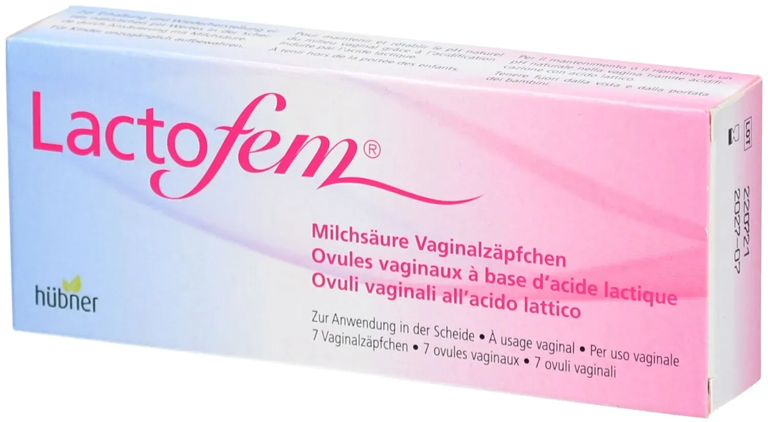 Lactofem Milchsäure Vaginalzäpfchen