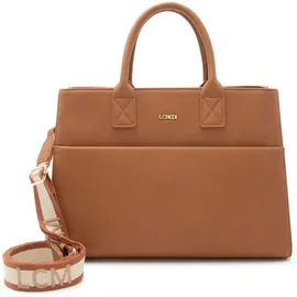L.Credi Ruby Henkeltasche Polyurethan Braun