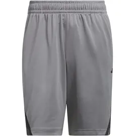 adidas Legends 3-Streifen Shorts Grau/Schwarz S