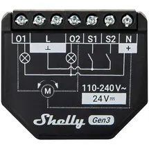 Shelly 2PM Gen3 Unterputz Relais max 16A 2 Kanäle WLAN BT Leistungsmessung