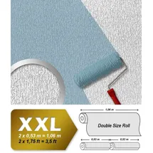 EDEM 80362BR70 Vliestapete überstreichbar Reibeputz Struktur Maler 25,05 m x 1,06 m 26,50 m2 Weiß
