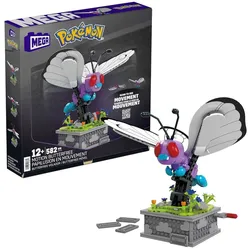 Mattel HKT22 - Mega - Pokémon - Bewegliches Smettbo mit 582 Teilen