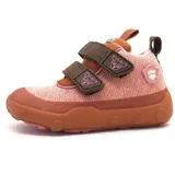 Affenzahn Übergangsschuh Knit Happy Reh Klettschuh Braun - Rosa 24