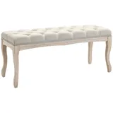 Homcom Polsterbank Vintage Beige 110 x 40 x 48 cm