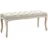 Homcom Polsterbank Vintage Beige 110 x 40 x 48 cm