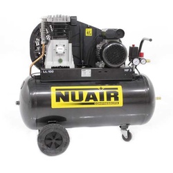 Nuair B3800B/100 CM3 - Elektrischer Kompressor mit Riemenantrieb - Motor 3PS - 100 Lt