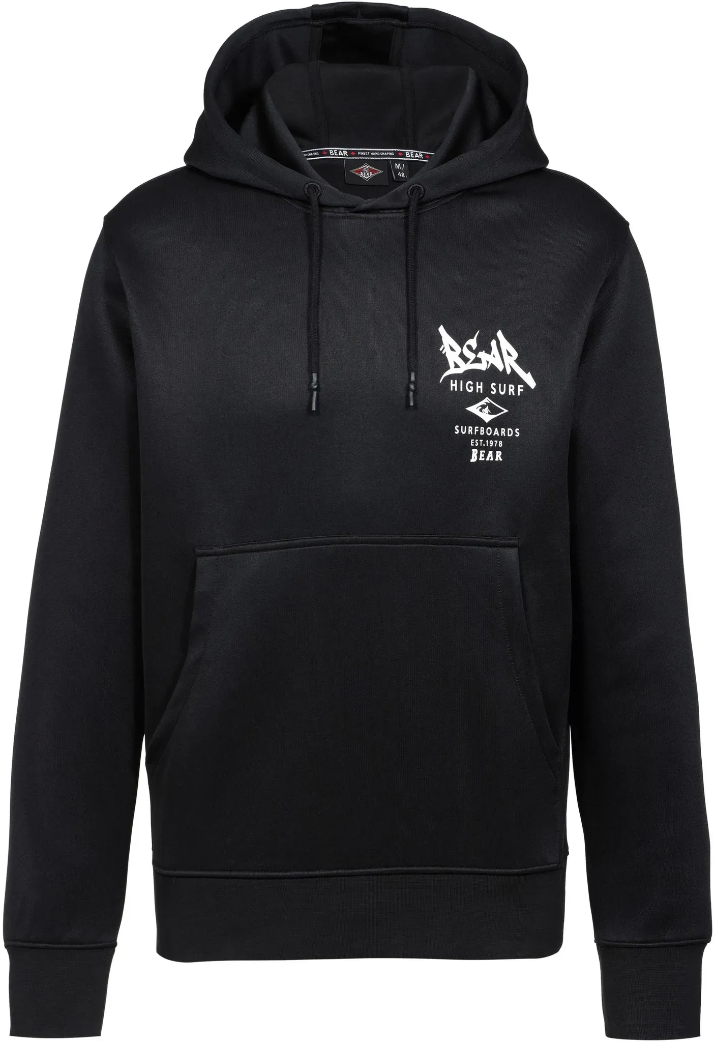 BEAR Bear Hoodie Herren in black, Größe L - schwarz