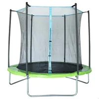 Aktive Ø261 Cm Trampolin - Black / Green / Blue - 305 x 256 cm