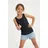 Levi's Ripptanktop LEVI'S KIDS "LVG MEET AND GREET RIBBED TANK", Mädchen, Gr. 8 (128), schwarz, Obermaterial: 95% Baumwolle, 5% Elasthan, Rundhals, Tops, for GIRLS