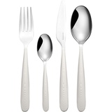 Guzzini - JUST 24 teiliges Besteckset, aus Edelstahl - Milchweiß - 122900156
