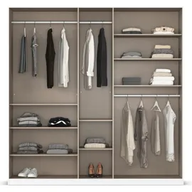 Rauch »Kleiderschrank Kleiderschränke Schrank Garderobe AGORDO mit Glasfront«, (in zwei Griff-Farben), durchdachte Innenausstattung, in 6 Breiten und 2 Höhen MADE IN GERMANY, grau
